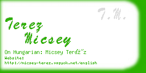 terez micsey business card